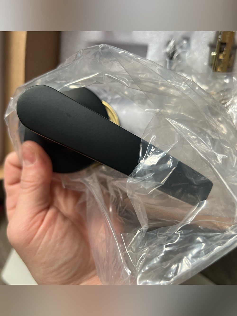 Matte Black Modern Door Lever